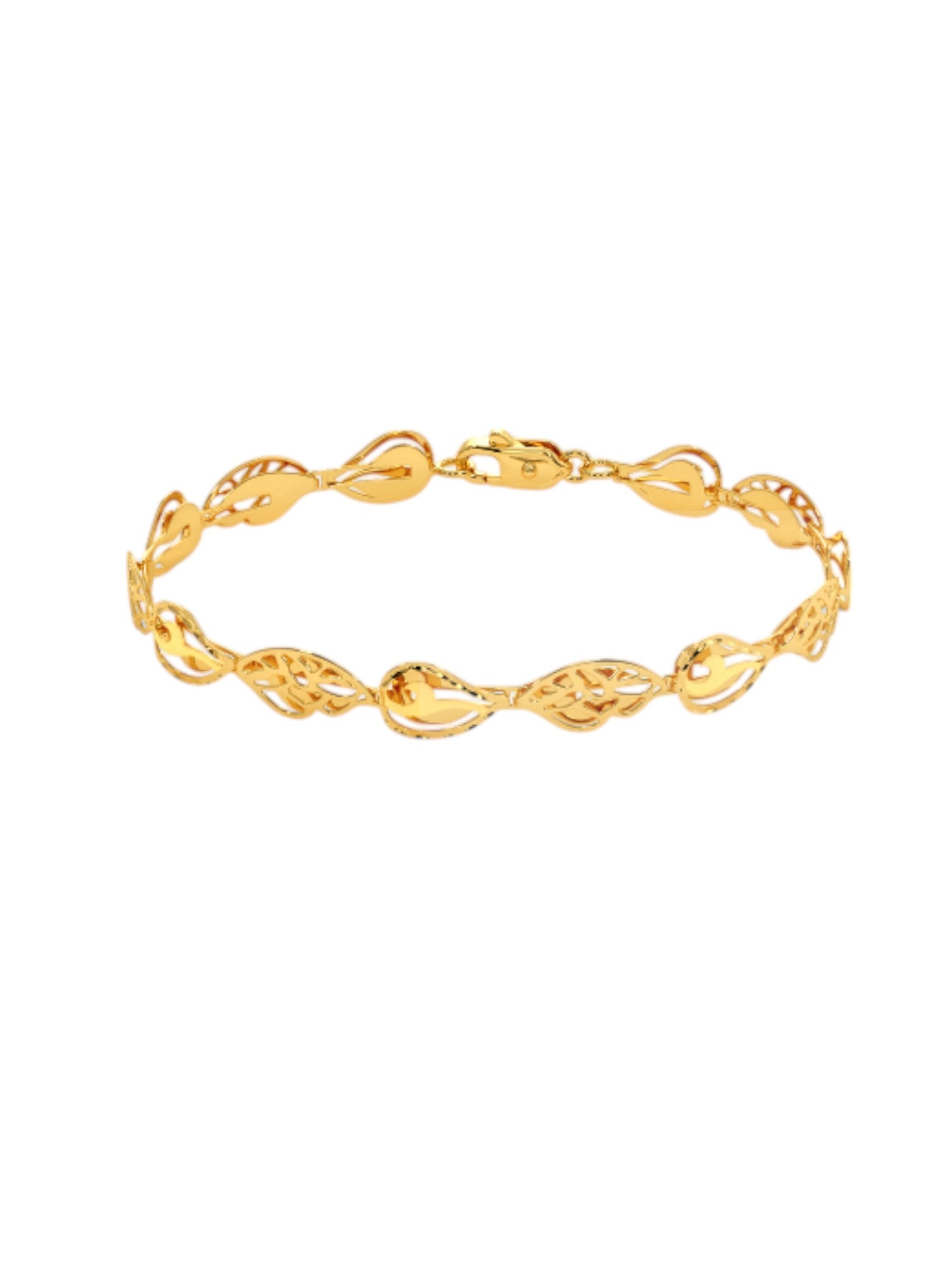 925 Sterling Silver Elegant Gold Plated Bracelets With For Women By Kesardeep